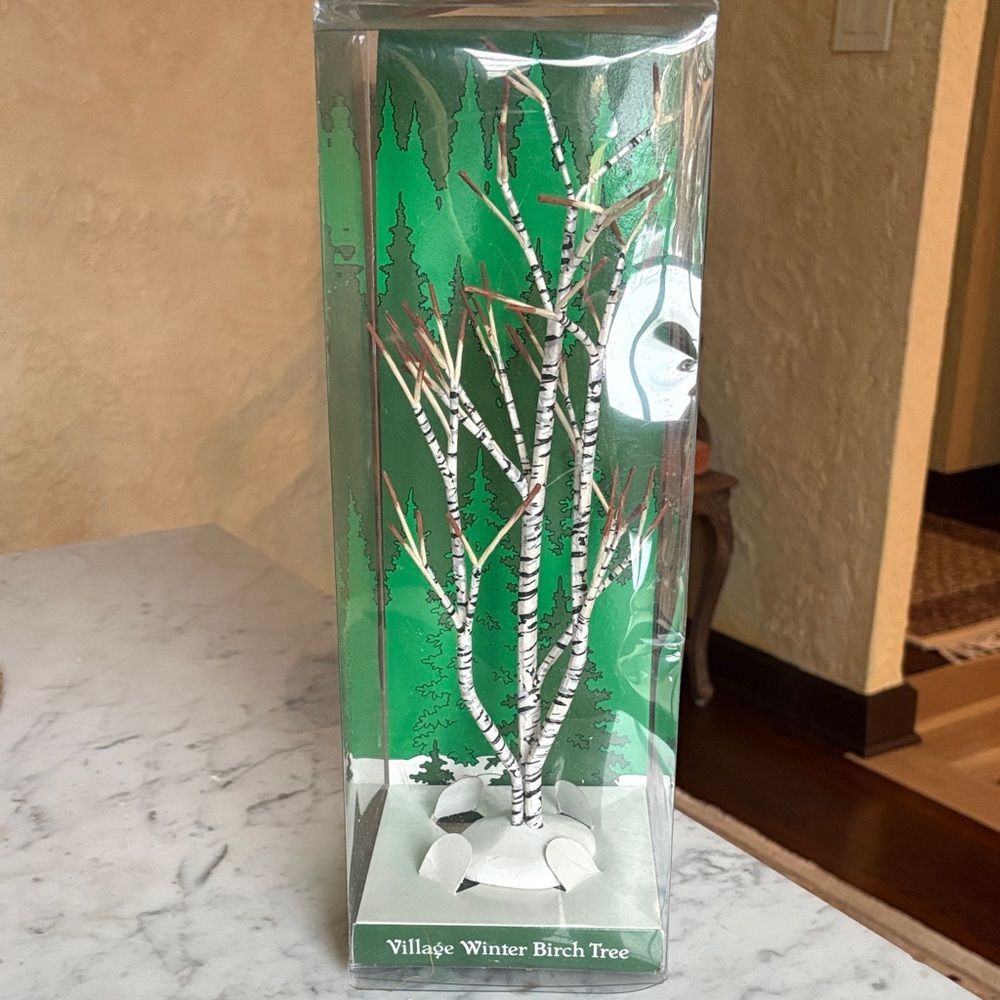 Department 56 Village Winter Birch Tree Decor